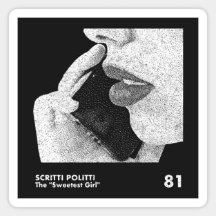 Scritti Politti / Minimalist Graphic Artwork Design Magnet